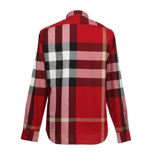 BURBERRY/博柏利 男士經(jīng)典格紋棉質(zhì)長袖襯衫