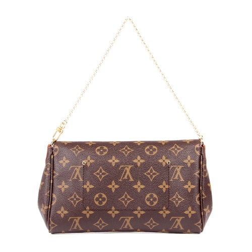 Louis Vuitton/路易威登 大號 FAVORITE Monogram 女士鏈條包（配皮肩帶）M40718 帆布/配皮
